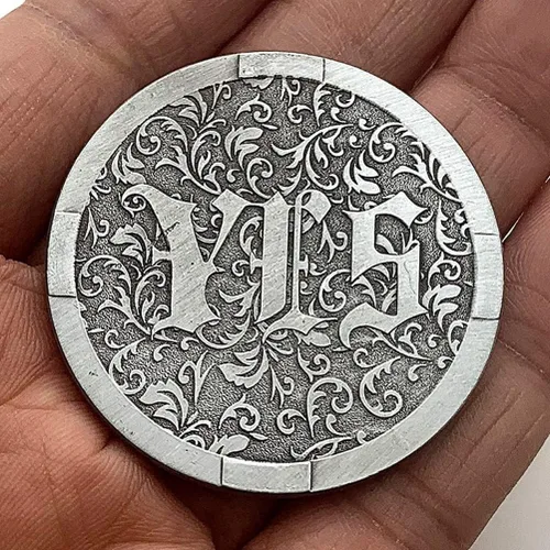 Vista 4 de Glamtune Sí No Challenge Medallón de Monedas Decisiones Maker Moneda Souvenir Collector