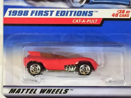 Vista 2 de Hot Wheels Cat-a-pult 1998 Primeras ediciones #38 5 Spoke/rojo Logo
