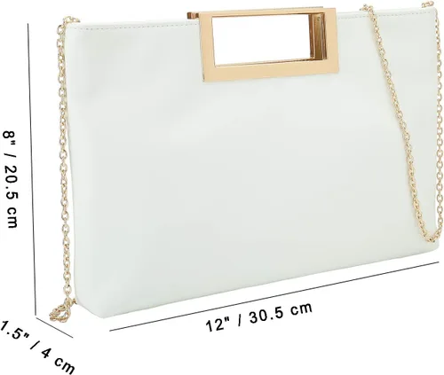 Vista 6 de Bolso de mano elegante de CHARMING TAILOR, de piel sintética, convertible, para mujer