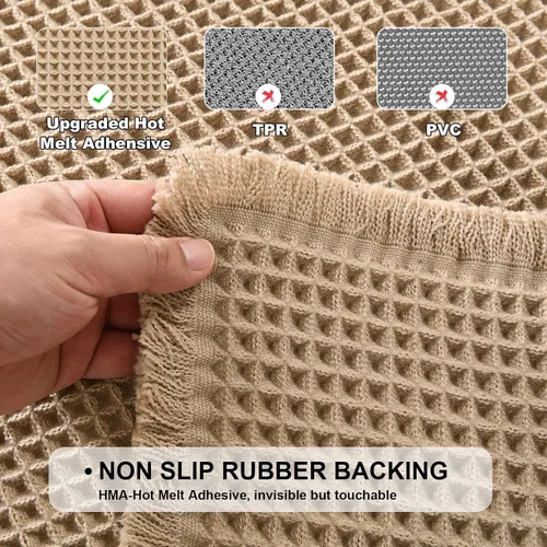 Vista 5 de JIUZHEN Tapete de Baño Mejorado con Diseño de Gofre Súper Absorbente Tapetes de Baño Antideslizantes Alfombras de Baño Lavables a Máquina de Secado