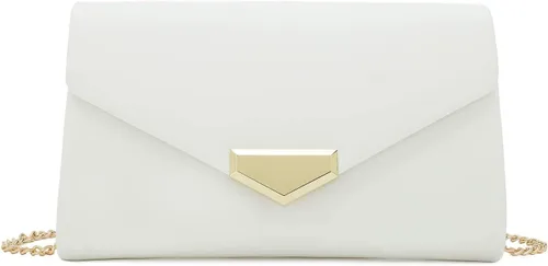 Vista 20 de CHARMING TAILOR Bolso de embrague de PU para mujer, bolso de mano elegante para ocasiones especiales