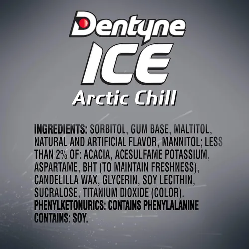 Vista 3 de Dentyne Ice Sugar Free Gum (Arctic Chill 60 Piece Pack of 4)