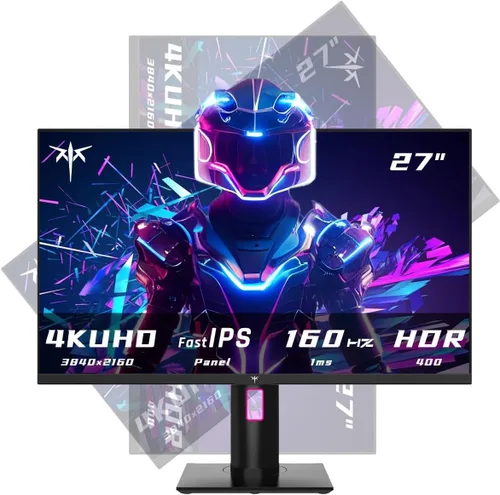 Vista 16 de KTC Monitor para juegos QHD de 27 pulgadas 220Hz, IPS rápido 2K con Blanco