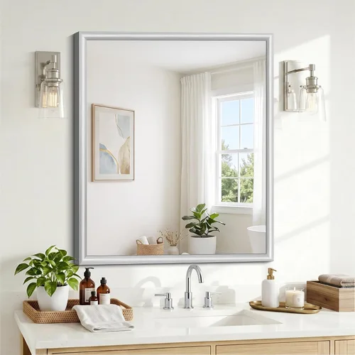 Vista 22 de FORBATH Bathroom Mirror for Over Sink, 18x30 Inch Black Vanity Mirror