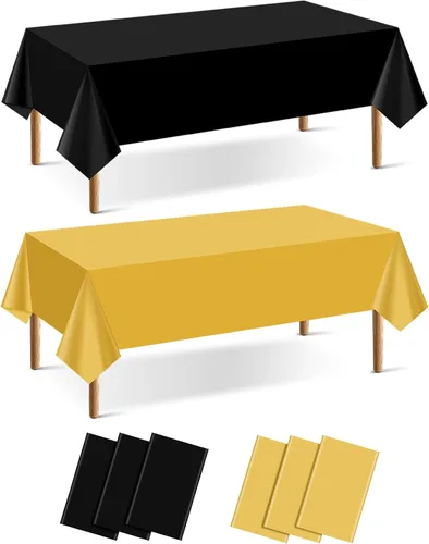 Vista 13 de Mwellewm 6 manteles de plástico desechables, mantel de arcoíris de colores surtidos, rectangular de neón colorido a granel sólido para cumpleaños