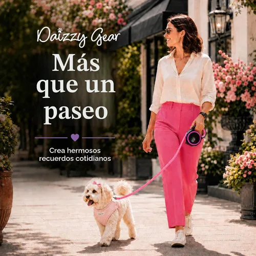 Vista 7 de Correa retráctil para perro, 44 libras/16 pies de largo, perros pequeños y medianos, azul