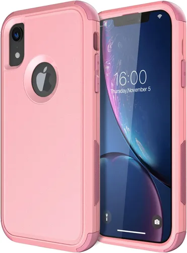Vista 20 de Diverbox Funda para iPhone XR [Protector de Pantalla de Vidrio Templado] [A Prueba de Golpes] [A Prueba de Caídas] Funda de Teléfono de Protección
