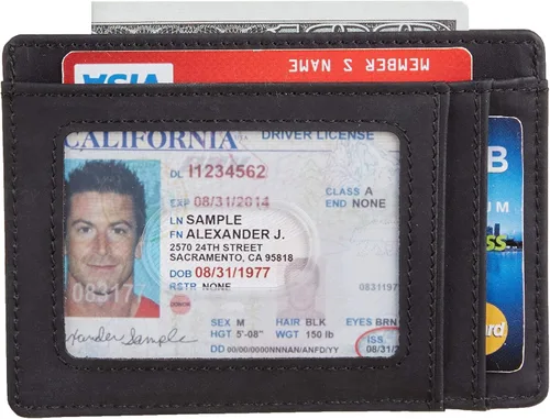 Vista 6 de Chelmon Funda plegable para tarjetas múltiples y billetera delgada con bolsillo frontal RFID