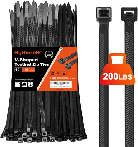 Vista 13 de Rythcraft Bridas para cables de 12 pulgadas, resistentes, dientes