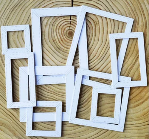 Vista 3 de Mvchifay Plantillas de metal para álbumes de recortes, herramienta de bricolaje para manualidades, acero al carbono, para hacer tarjetas de papel