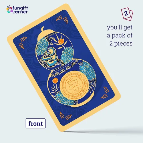 Vista 3 de Amuleto de hierbas curativas y longevidad con Wu Lou, gran símbolo de Feng Shui para buena salud y prosperidad, regalo de Feng Shui, tarjeta