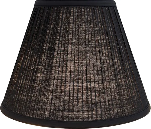 Vista 2 de Aspen Creative 59127A - Pantalla de lámpara de construcción con forma de imperio transicional en negro, parte superior de 6 pulgadas x 12 pulgadas