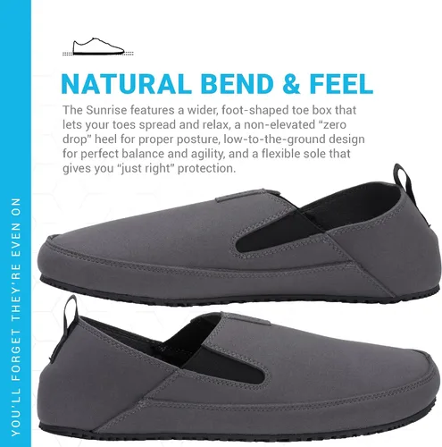 Vista 7 de Xero Shoes Zapatos casuales Sunrise para hombre, súper ligeros, cómodos zapatos de campamento y viaje sin cordones