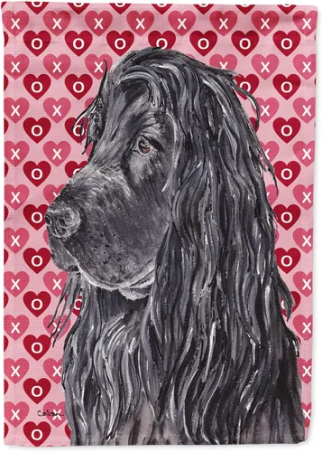Vista 71 de Caroline's Treasures SS4484GF Bandera de jardín con diseño de bulldog inglés y corazones para el Día de San Valentín, bandera decorativa para patio