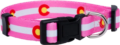 Vista 9 de Native Pup Collar de perro con bandera de Chicago (Chicago, S)