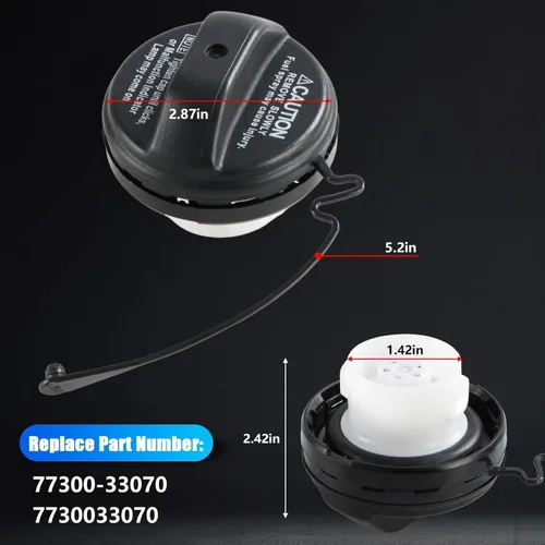 Vista 4 de Reemplazo de la tapa de gasolina del tanque de combustible compatible con Lexus ES300 ES330 GS350 GS430 GX470 RX330/Toyota Avalon 4Runner Camry