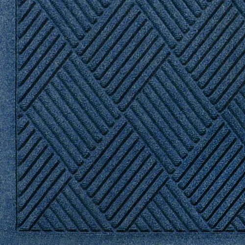 Vista 5 de M+A Matting WaterHog Diamond - Tapete de entrada de grado comercial con borde de tela, interior/exterior, de secado rápido, resistente a las manchas