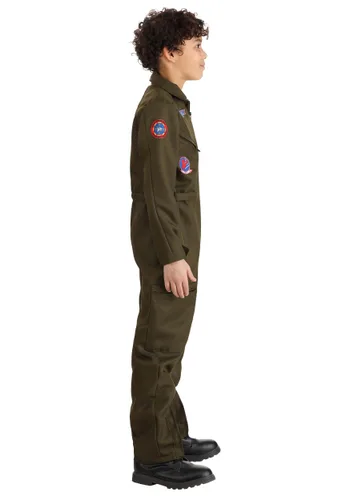 Vista 14 de Disfraz Deluxe de Traje de Vuelo Top Gun para Niños Multicolor