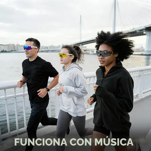 Vista 7 de Gafas de sol inteligentes con audio Bluetooth Música y llamadas manos libresAsistente de voz AI, altavoces de oído abierto, gafas de sol