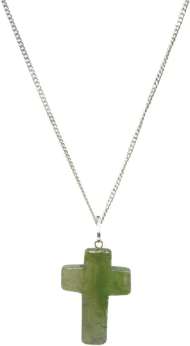 Vista 8 de GEMSCITE Colgante de cruz de piedras preciosas con cadena de 24 pulgadas + bolsa de cristal curativo de moda, hecho a mano, para hombres y mujeres