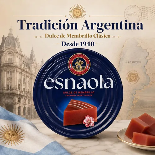 Vista 7 de Esnaola Dulce de Membrillo 24.69 oz Postre de pasta de membrillo argentino