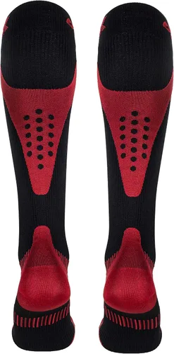 Vista 2 de CSX - Calcetines de compresión de 20 a 30 mmHg para hombres y mujeres, hasta la rodilla, soporte de recuperación, ajuste deportivo atlético, rojo