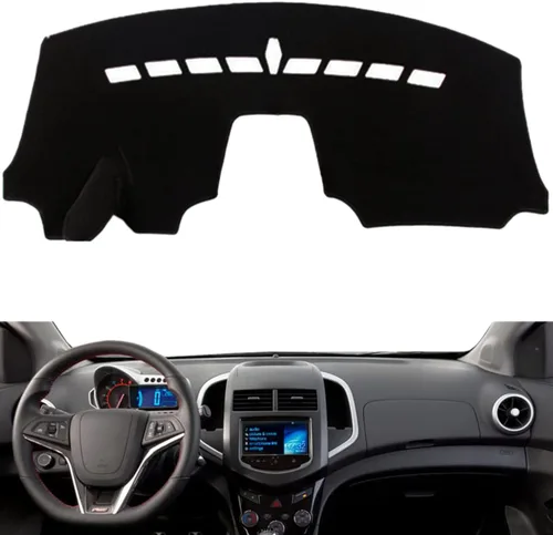 Vista 9 de Tapete para cubierta de tablero de instrumentos de automóvil, compatible con Cadillac CTS 2003-2007 con volante a la izquierda