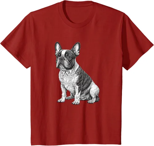Vista 15 de Divertida camiseta francesa Bulldog francés en blanco y negro, Negro
