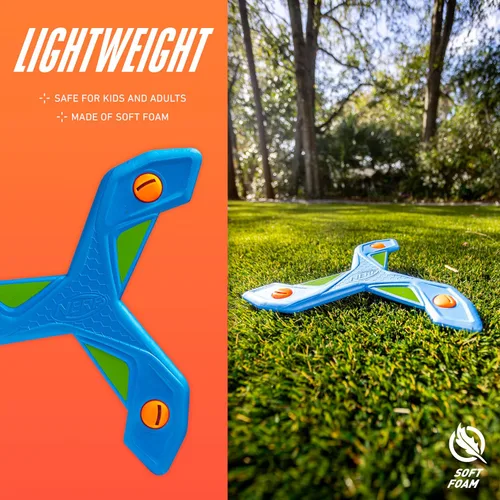 Vista 2 de Nerf Boomerang de juguete para niños – Slingerang Boomerang de espuma suave para niños – Gran regalo al aire libre para niños y niñas – Perfecto