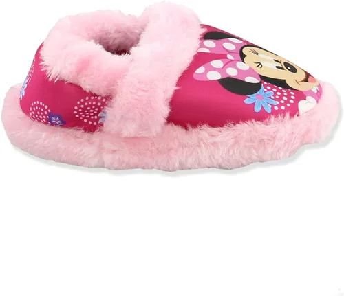 Vista 5 de Minnie Mouse - Pantuflas de felpa para niña pequeña Rosa fucsia