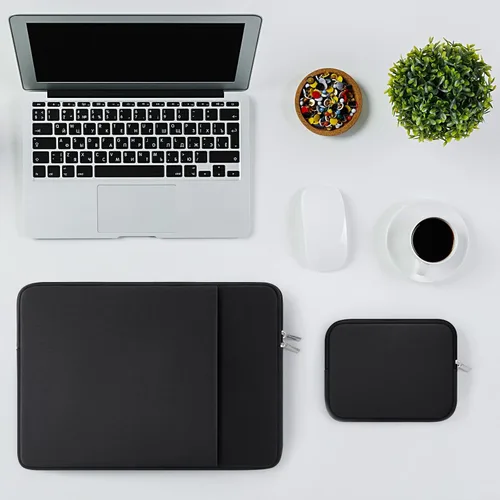 Vista 6 de RAINYEAR Funda para laptop de 11 pulgadas, bolsa de forro suave con bolsillo frontal y bolsa de accesorios, compatible con MacBook Neo A18 MacBook