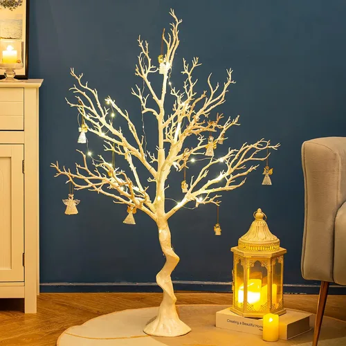 Vista 16 de Sziqiqi Árbol artificial negro para centro de mesa, pequeños árboles falsos de 1.9 pies, árbol sintético para fiesta, cumpleaños, jardín, hogar
