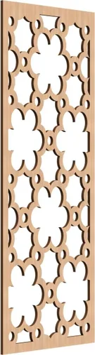 Vista 101 de 9 3/8"W x 24 3/8"H x 1/4"T Southgate Decorativos Paneles De Pared De Madera Calado, Abedul