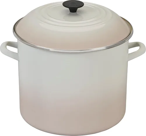 Vista 8 de Le Creuset - Olla esmaltada en acero, 16 cuartos de galón, Cerise