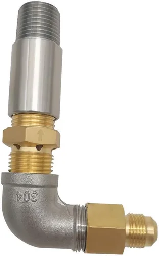 Vista 3 de METER STAR Kit de válvula mezcladora de aire de propano de 1/2 pulgada para hoguera, chimeneas (juego máximo, alta capacidad 150K BTU)