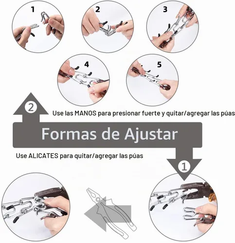 Vista 5 de Collares de púas para perros, collar de perro sin tirones, collar de entrenamiento para perros pequeños, acero inoxidable ajustable con cómodas