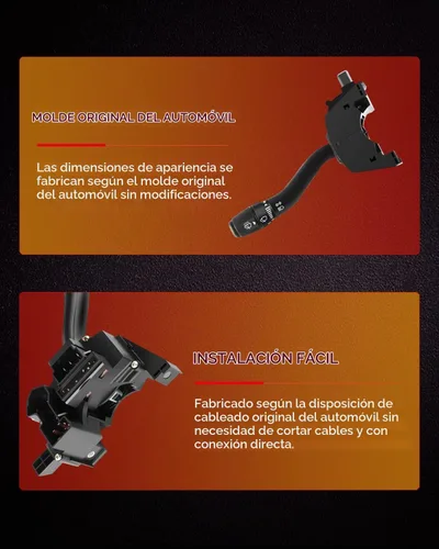Vista 3 de cciyu Interruptor de señal de giro multifunción Combinación
