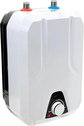 Vista 3 de Mini calentador de agua eléctrico de 1.5 KW 2.1 galones pequeño debajo del fregadero, calentador eléctrico de agua caliente para cocina y hogar