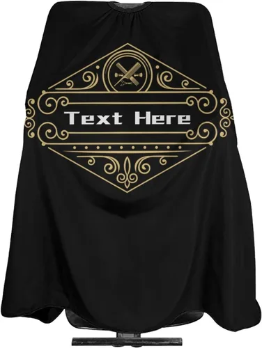 Vista 15 de Capa de barbero impermeable personalizada, Capa de peluquero personalizada, Añade tu texto, Capa de salón personalizada para hombres, Capa de corte