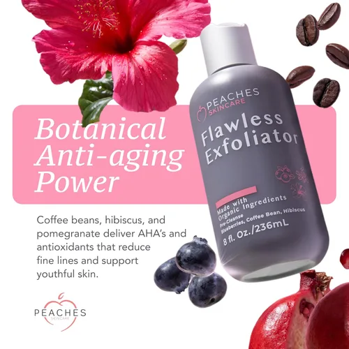 Vista 3 de Exfoliante facial vegano – Exfoliante facial diario suave con arándano, grano de café y vitamina C – Exfoliante facial para una piel suave
