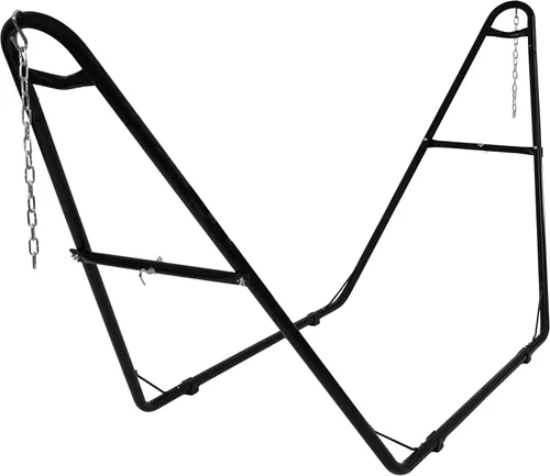 Vista 11 de Sunnydaze soporte para hamaca universal multiuso de acero resistente de 550 libras de capacidad, para 2 personas, para hamacas de 9 a 14 pies de Azul