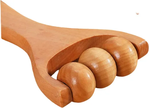 Vista 5 de Herramienta de masaje de pies de madera con rodillo, dispositivo de masaje de rodillo de pies definitivo para aliviar el dolor, herramientas