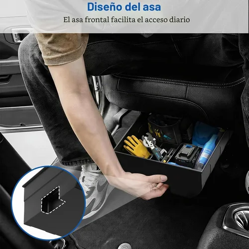 Vista 4 de DIAMOOKY Almacenamiento debajo del asiento trasero para Jeep Wrangler JL