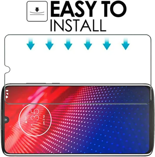 Vista 6 de Protector de pantalla transparente para Motorola Moto Z4 HD, vidrio templado, 2 unidades, dureza 9H, antiarañazos, protector de pantalla templado