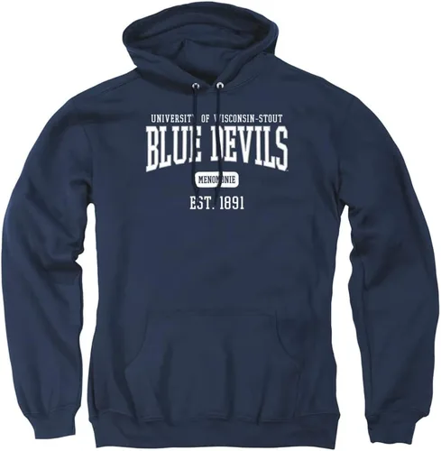 Vista 413 de LOGOVISION Colección de sudaderas con capucha unisex con diseño oficial de Collegiate Est. Date para hombres y mujeres