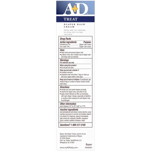Vista 7 de A+D - Crema para el sarpullido del pañal, crema de óxido de zinc de dimeticona, 4 oz (113 g) (3.99 oz) Tamaño: Paquete de 1, Modelo:, Baby & Child