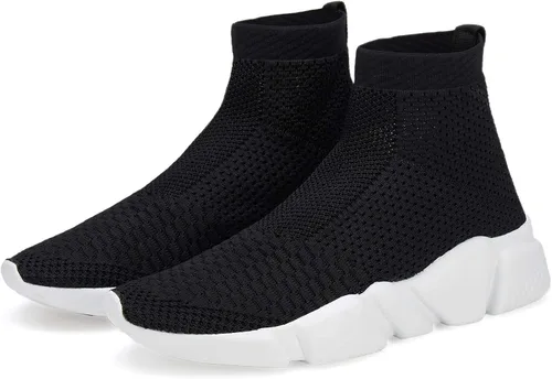 Vista 6 de Hetios Zapatos deportivos para correr para niñas, zapatos de tacón alto, zapatos deportivos para niños (niños pequeñosniños grandes)