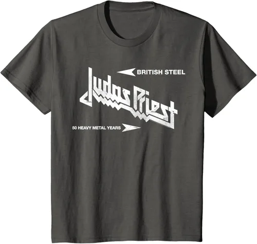 Vista 25 de Judas Priest Camiseta British Steel Negro