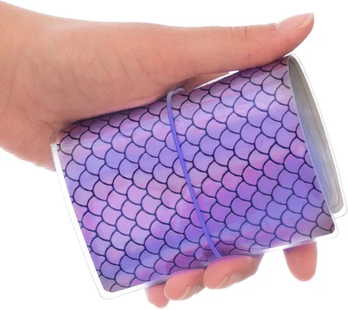 Vista 7 de Soporte para tarjetas de crédito para mujeres, soporte para cupones de tarjetas de fidelidad y organizador con 32 ranuras para tarjetas, Sirena
