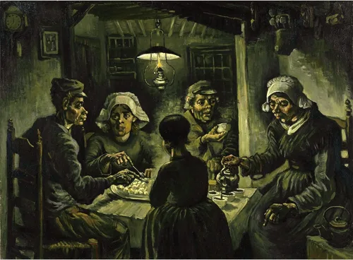 Vista 11 de Rompecabezas de madera de 500 piezas para adultos, pinturas famosas de Van Gogh, barcos de pesca en la playa en Les Saintes-Maries-de-la-Mer, Barcos
